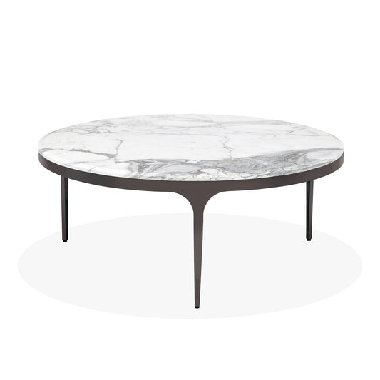 Carrara Marble Top Cocktail Table