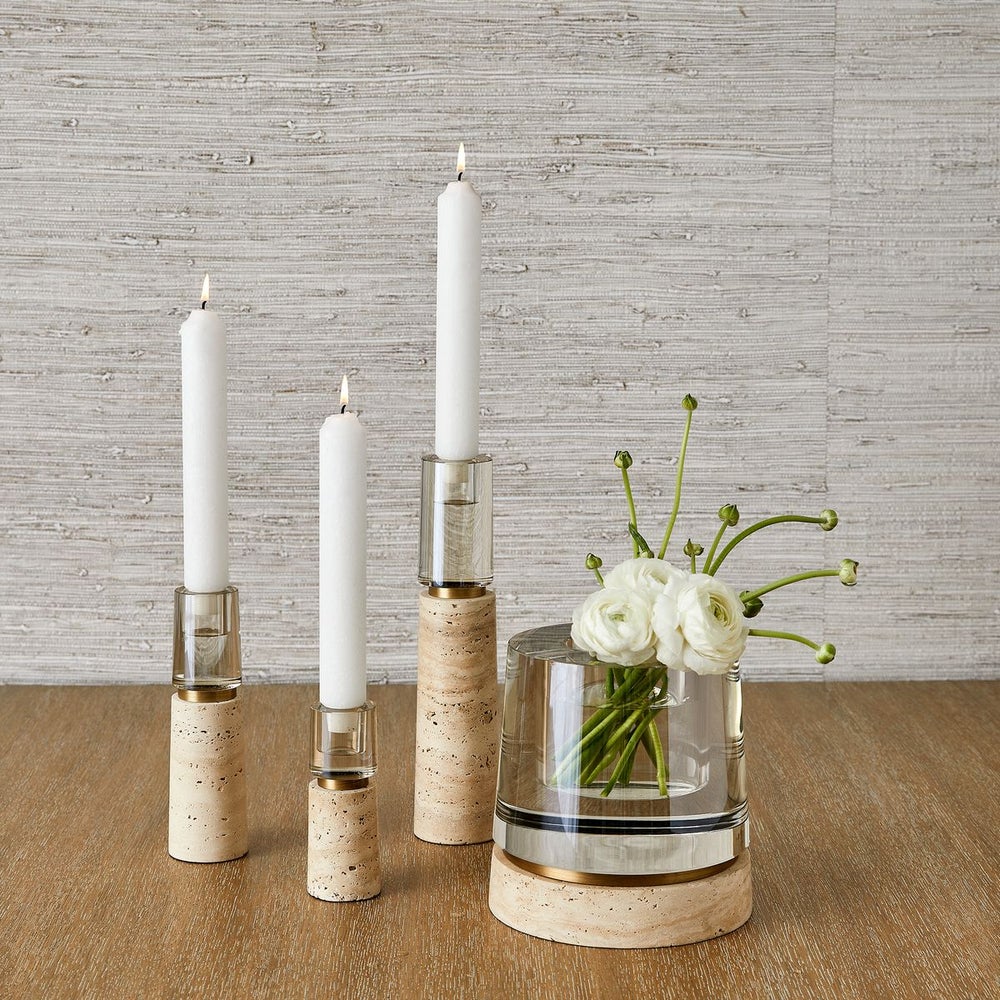 Marlowe Sculptural Glow Candle Holders, Set of 3