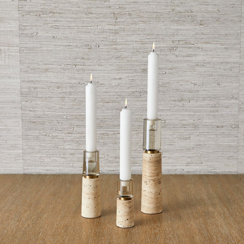 Marlowe Sculptural Glow Candle Holders, Set of 3