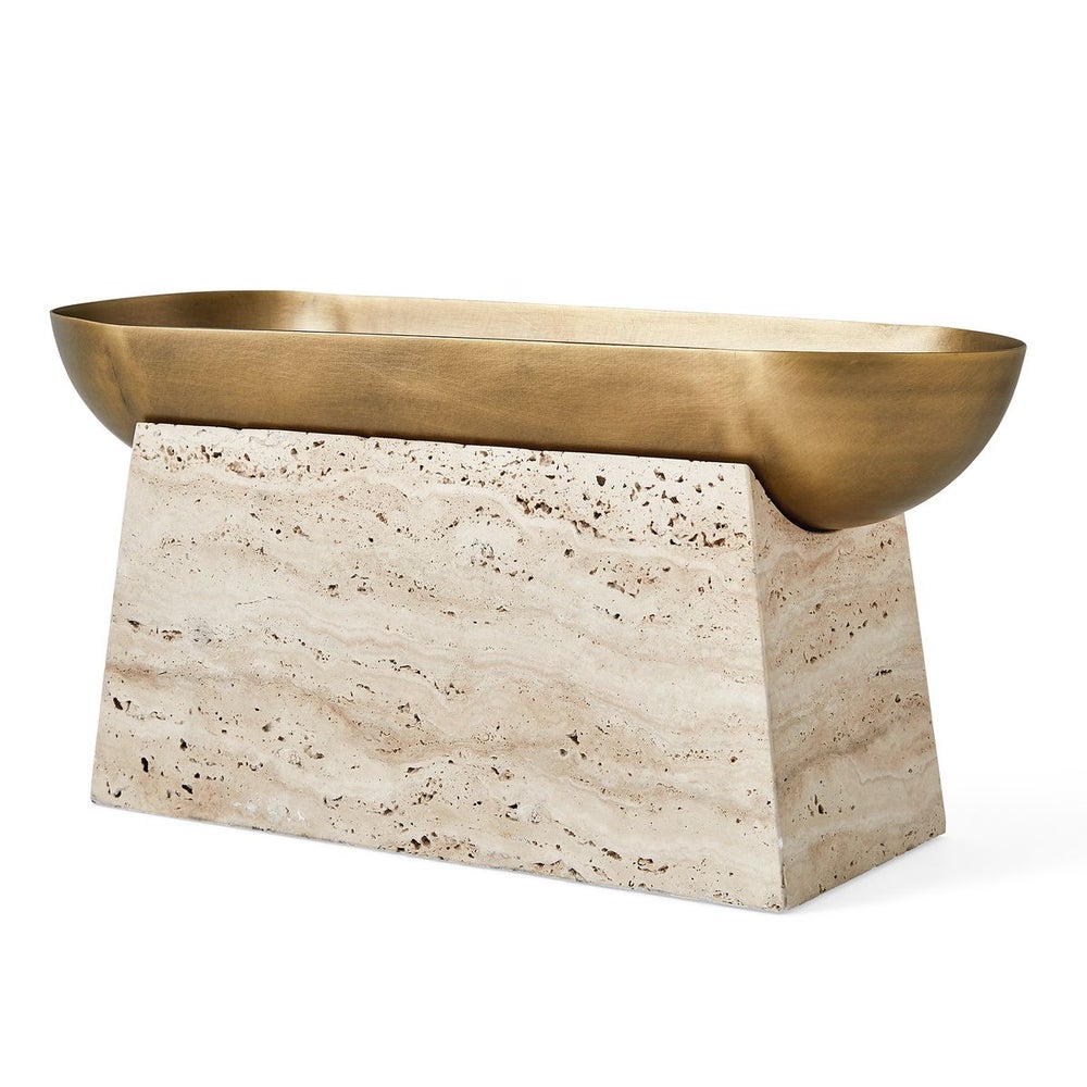 Cairo Carved Elevated Bowl, Tall