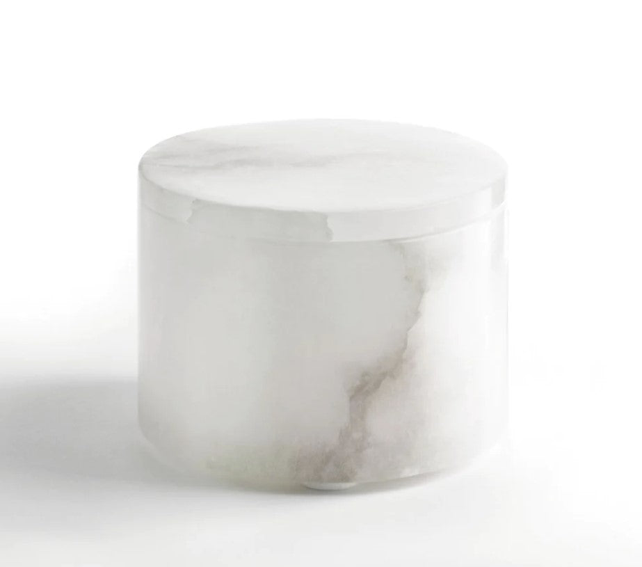 Alabaster Cotton Jar