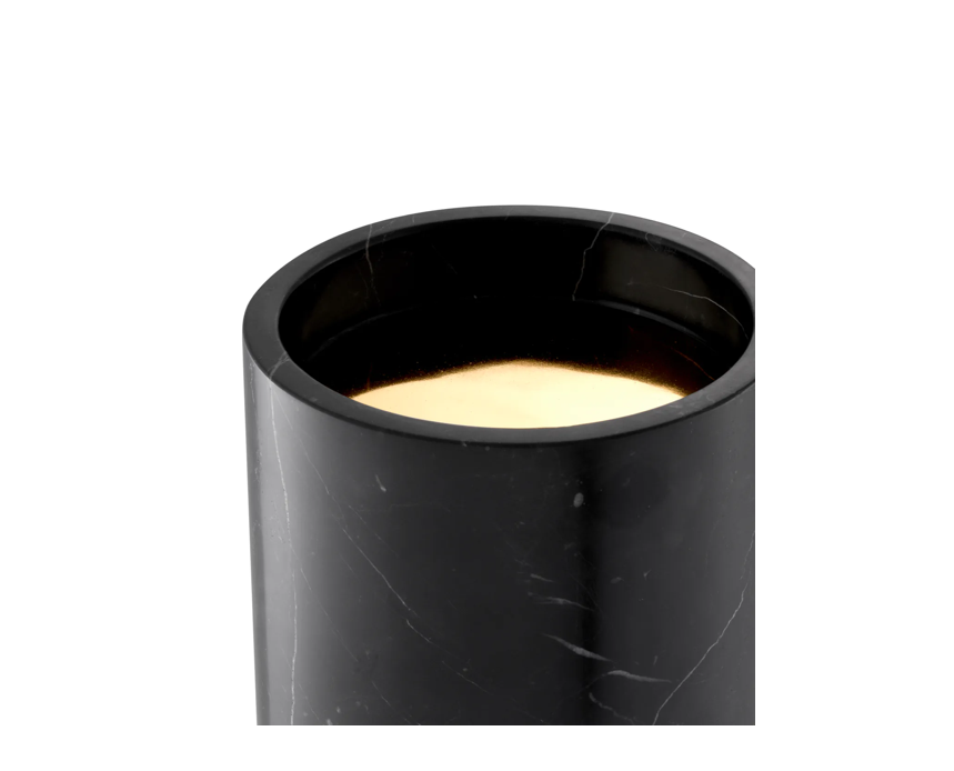 Black Marble Candle Holder