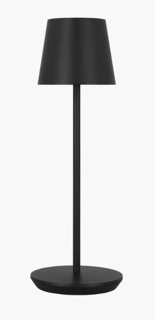Black Accent Table Rechargeable Table Lamp