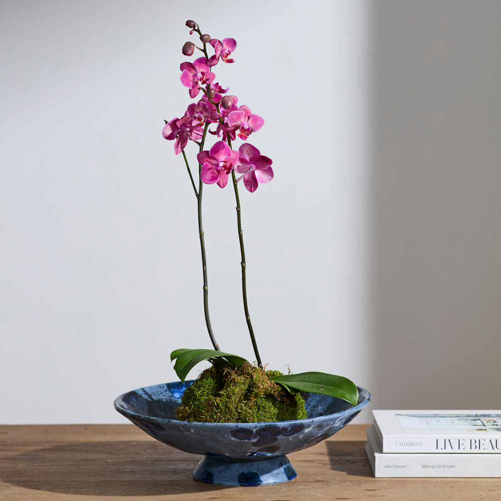 Azure Pedestal Bowl