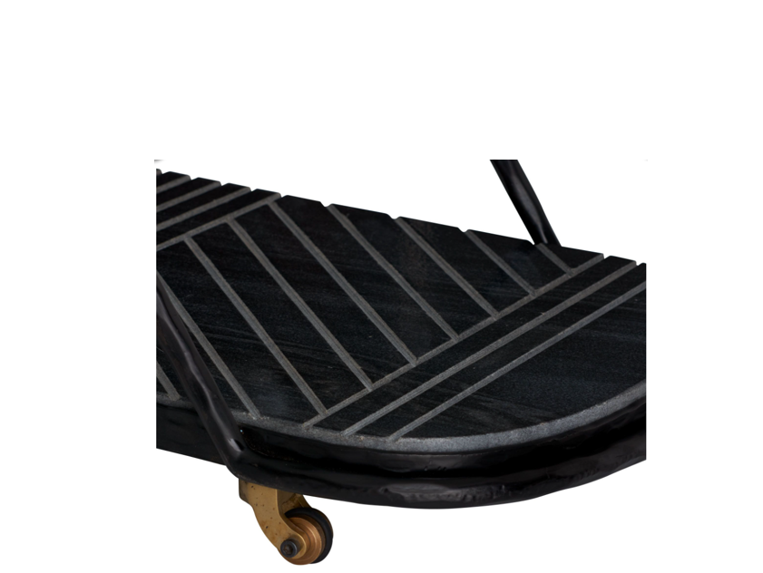 Blackened Iron Bar Cart
