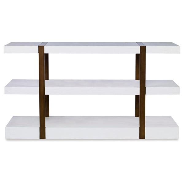 Smooth White Gesso Console Table