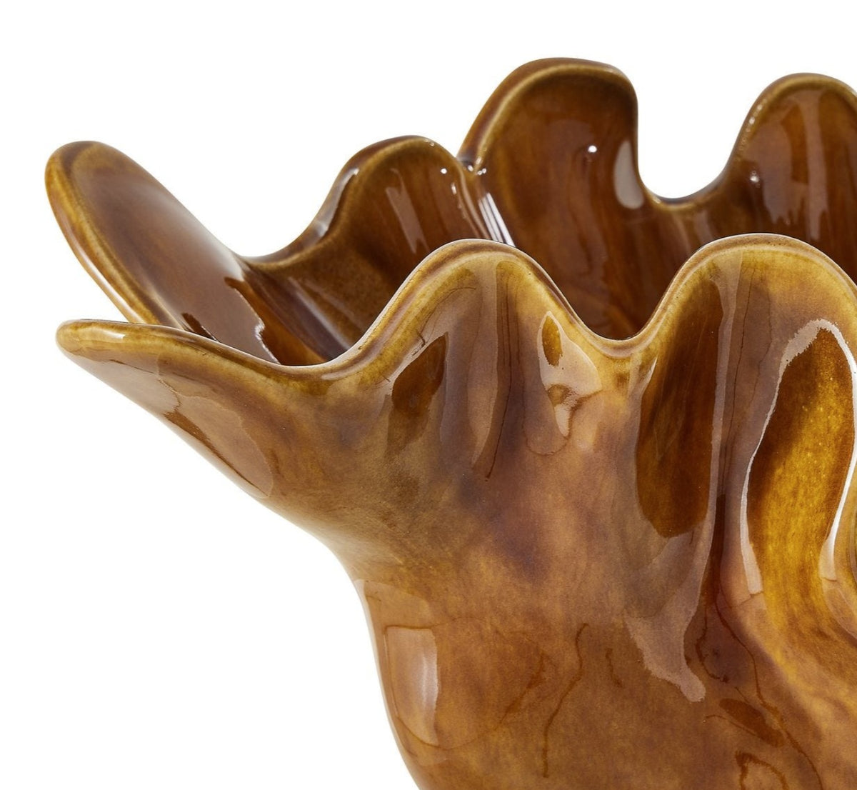 Gold and Amber Organic Bowl