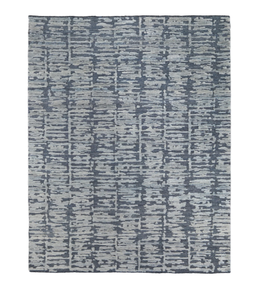 Blue Textured Rug