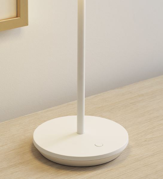 White Rechargeable Table Accent Lamp