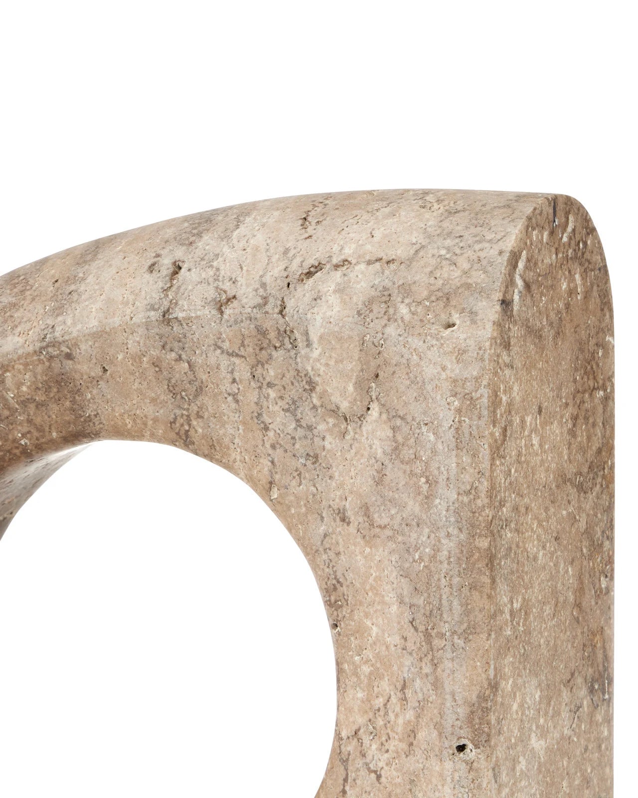 Damian Travertine Object Set of 2