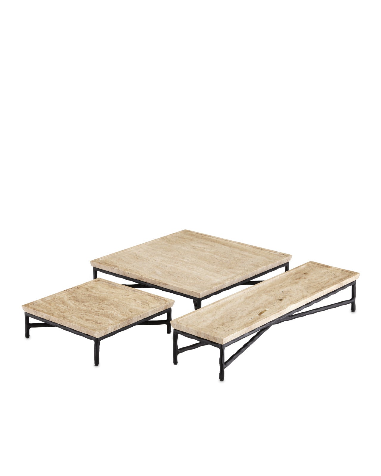 Magdalena Small Travertine Tray