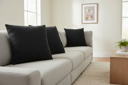 24"x24" Black Pillow