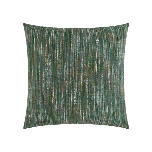 24" x 24" Green Multi Color Weave Throw Pillow