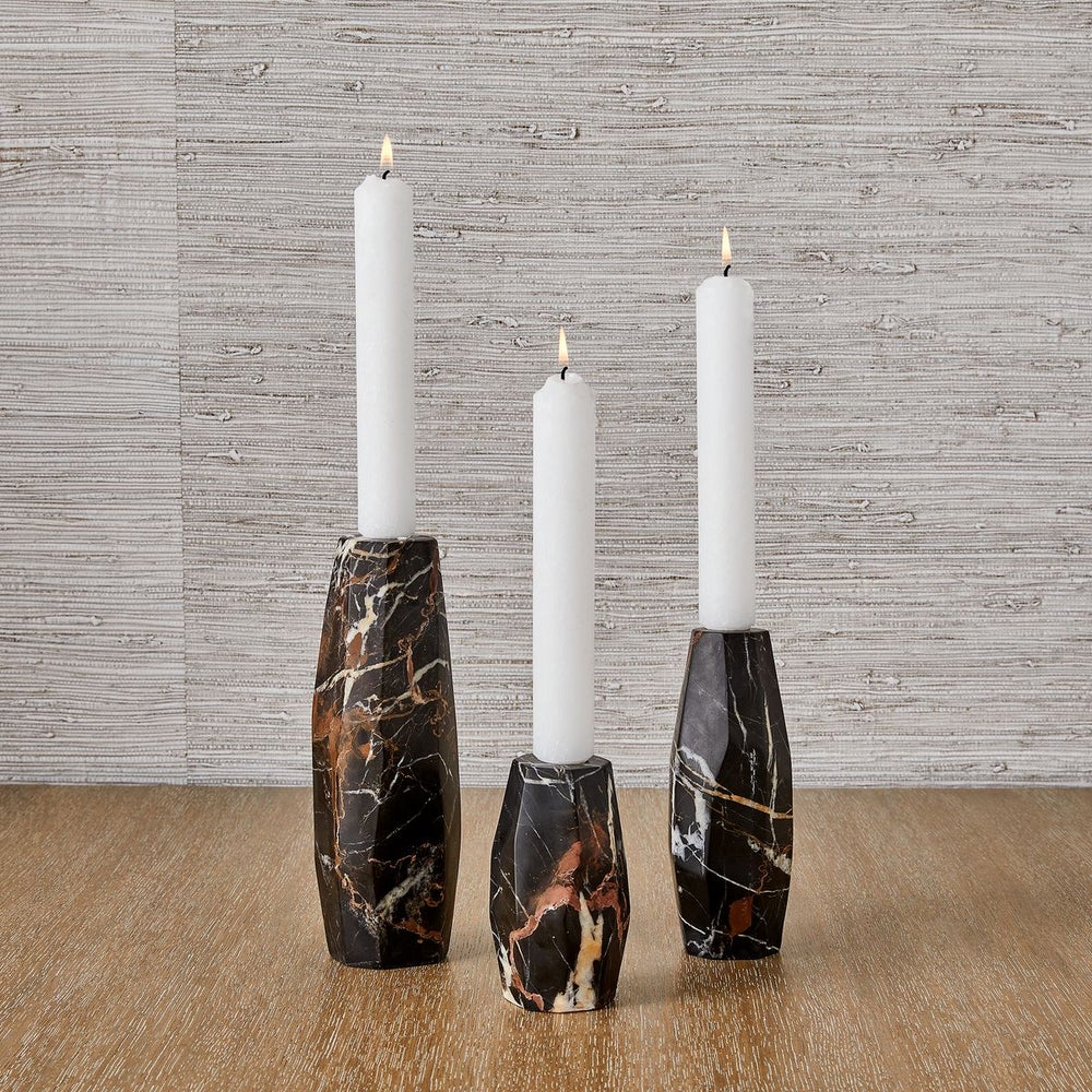 Marmari Marble Candle Holders, Set of 3