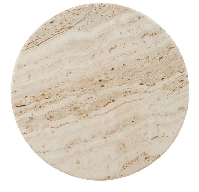 Travertine Accent Table