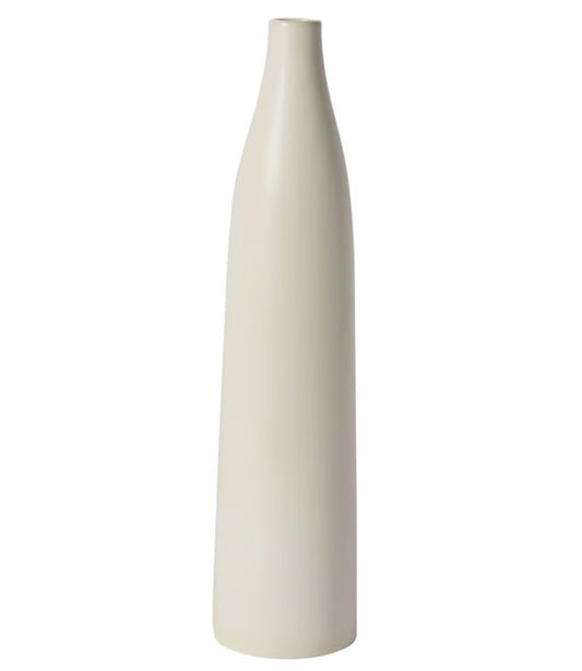 Tapered White Vase