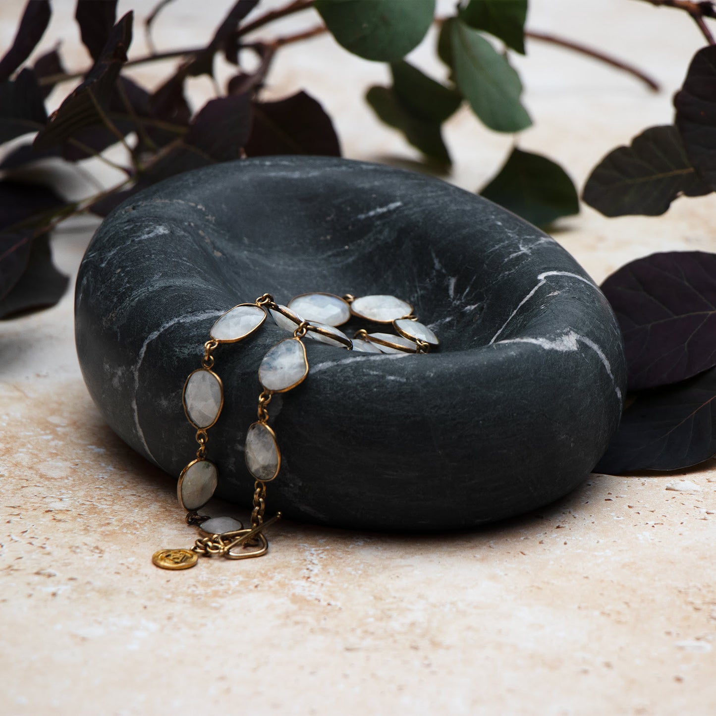 Lagoon Black Marble Bowl