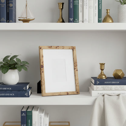 Artisian Burl Wood Frame, Small