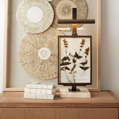 Aureus Travertine Lighted Easel