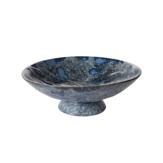 Azure Pedestal Bowl