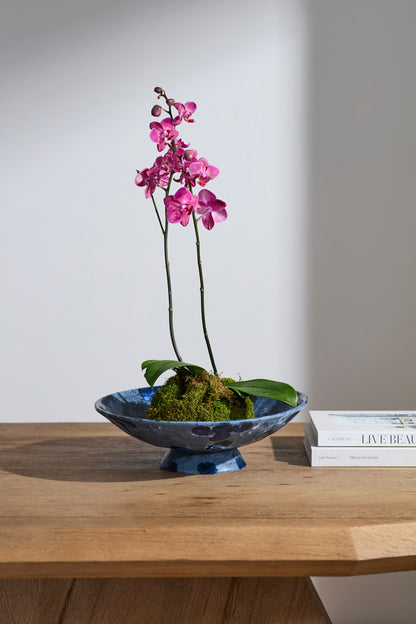 Azure Pedestal Bowl