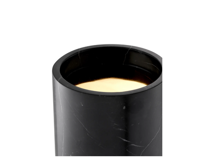 Black Marble Candle Holder
