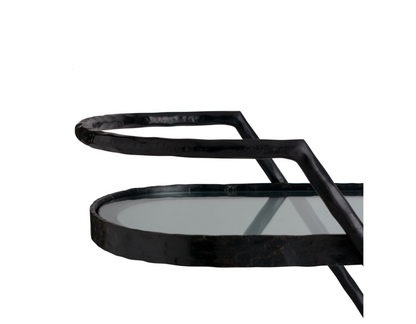 Blackened Iron Bar Cart