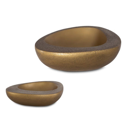 Brass Basin Bowls, Set of 2