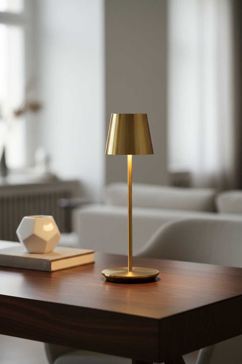 Brass Rechargeable Table Accent Lamp