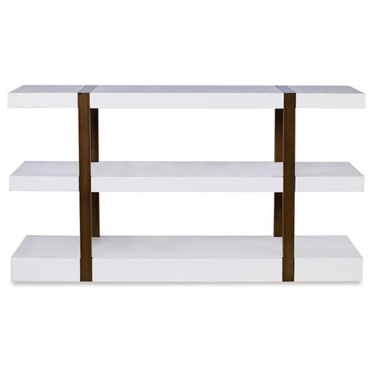 Smooth White Gesso Console Table