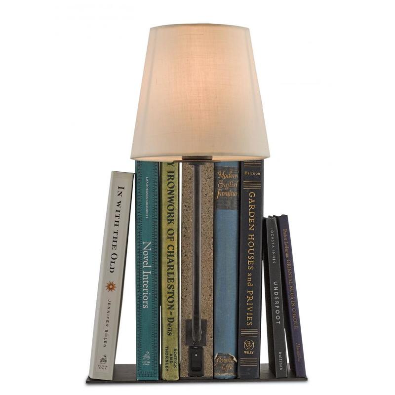 Concrete Bookcase Lamp