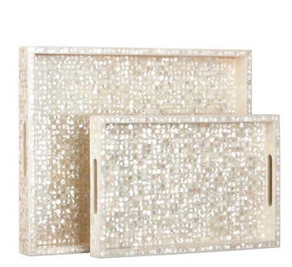 Dottie Pearl Tray Set of 2