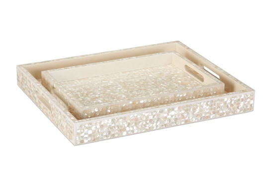 Dottie Pearl Tray Set of 2