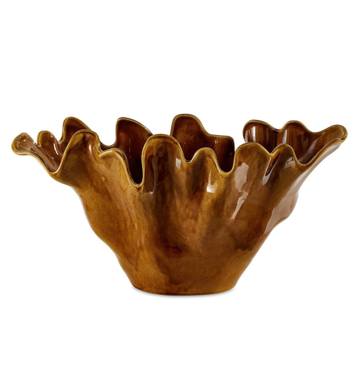 Gold and Amber Organic Bowl