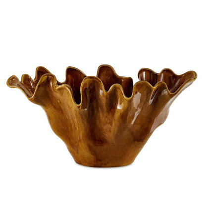 Gold and Amber Organic Bowl