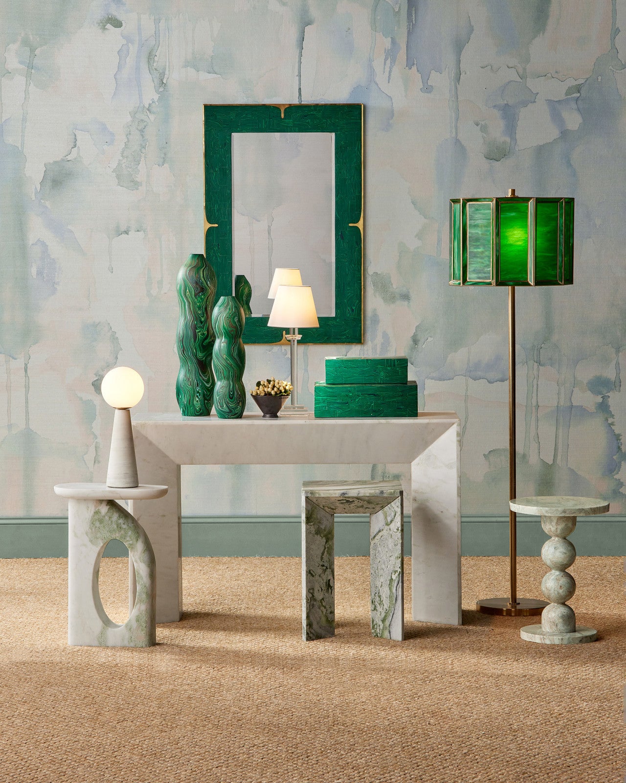 Malachite Muse Vase
