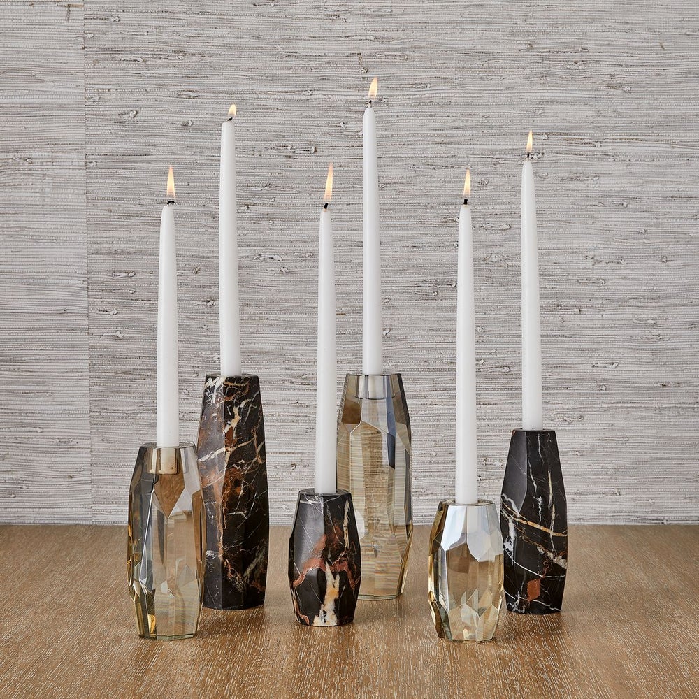 Marmari Marble Candle Holders, Set of 3