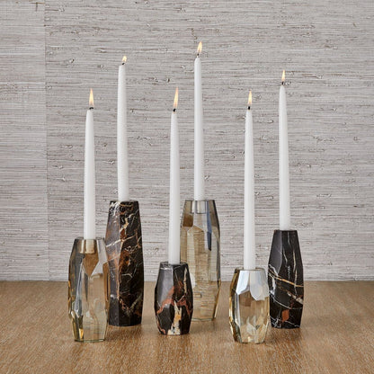 Marmari Marble Candle Holders, Set of 3