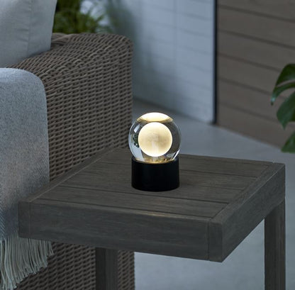 Black Accent Rechargeable Table Lamp