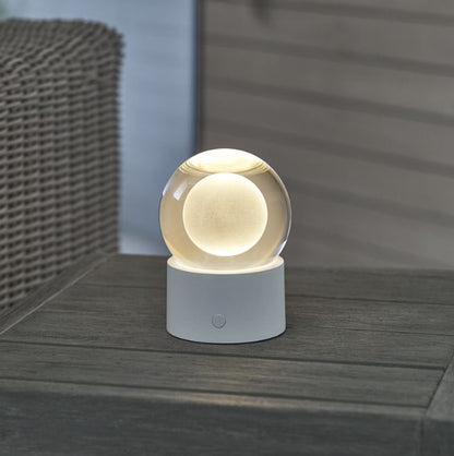 White Accent Rechargeable Table Lamp