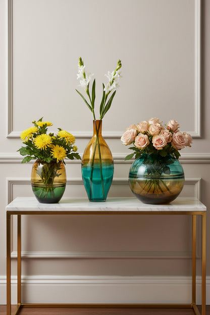 Multi Color Vase Set of 3