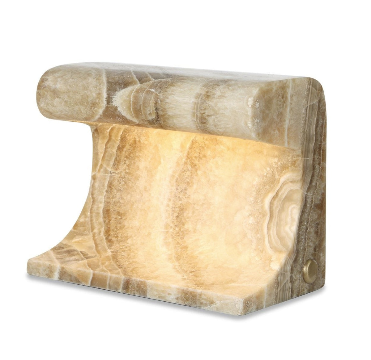 Onyx Bookend Rechargeable Lamp