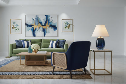 Sapphire Blue Cordless Table Lamp