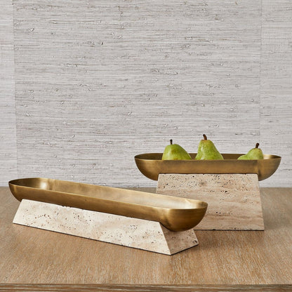 Cairo Carved Elevated Bowl, Tall