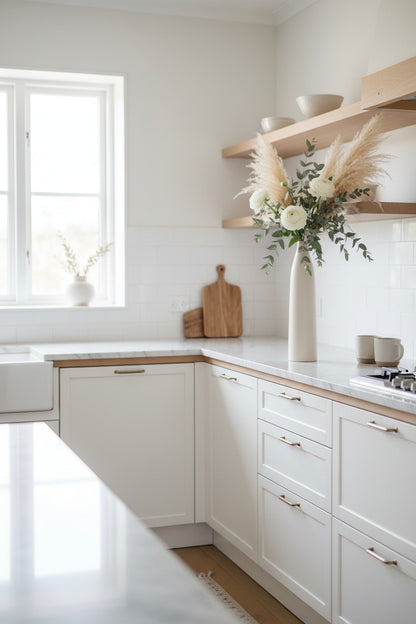 Tapered White Vase