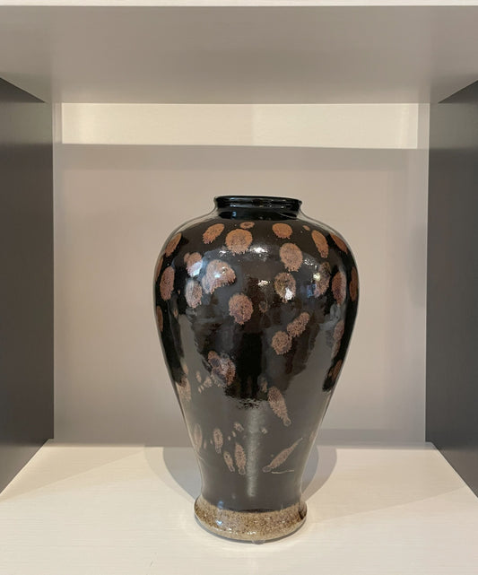 Dark Tall Porcelain Vase