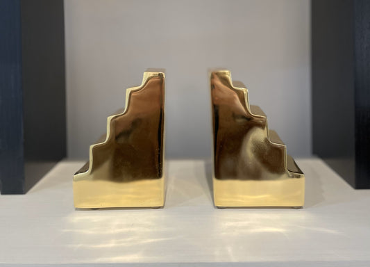 Gold Stair Bookends