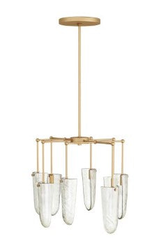 Antique Brass Droplet Chandelier