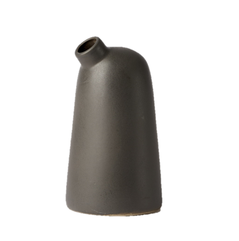 Medium Black Ceramic Vase